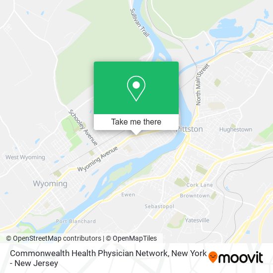Commonwealth Health Physician Network map