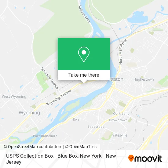USPS Collection Box - Blue Box map