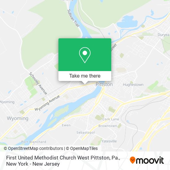 First United Methodist Church West Pittston, Pa. map