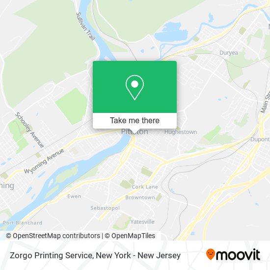 Mapa de Zorgo Printing Service
