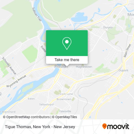 Mapa de Tigue Thomas