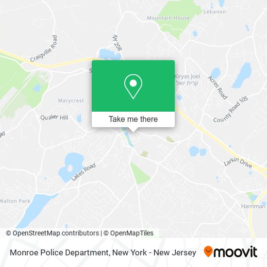 Mapa de Monroe Police Department