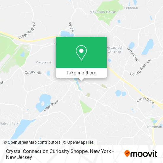 Crystal Connection Curiosity Shoppe map