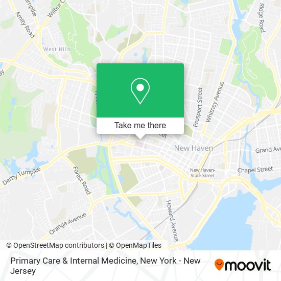 Primary Care & Internal Medicine map