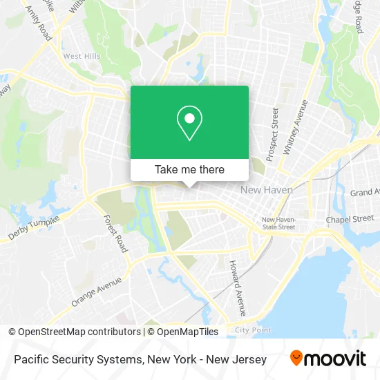 Pacific Security Systems map