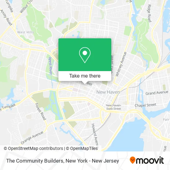 The Community Builders map