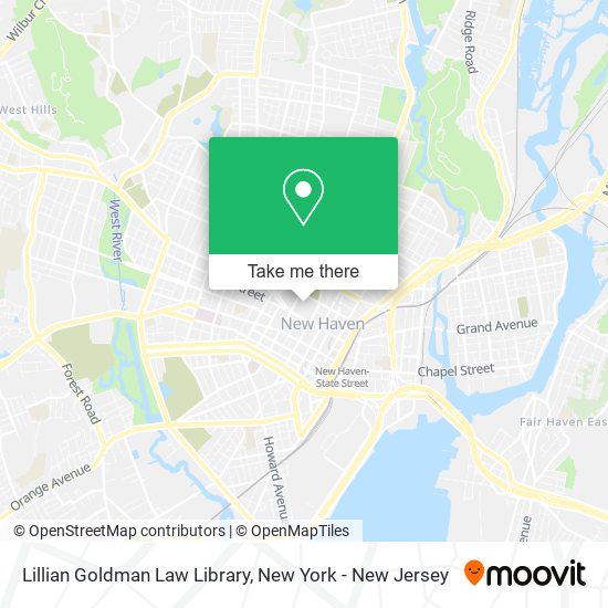 Lillian Goldman Law Library map