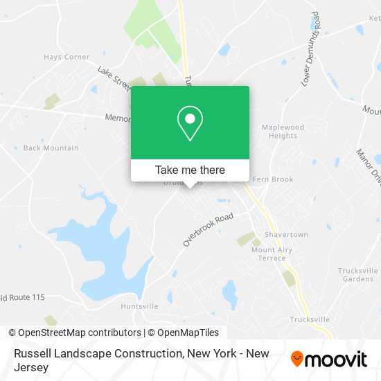 Mapa de Russell Landscape Construction