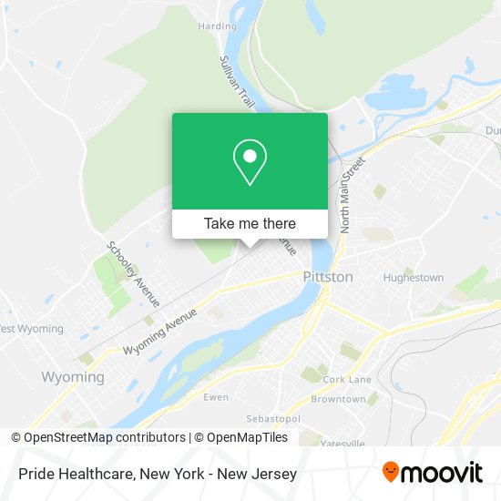 Pride Healthcare map