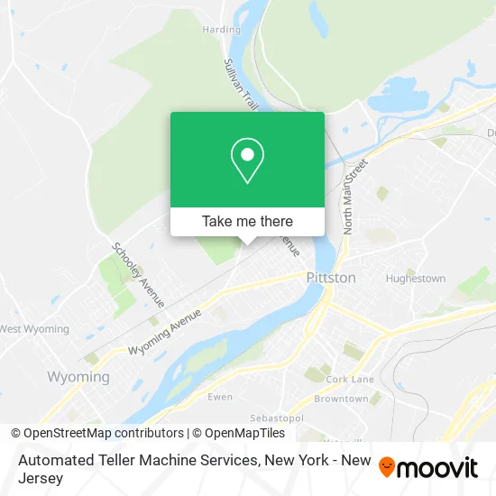 Automated Teller Machine Services map