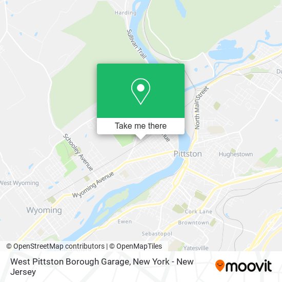 West Pittston Borough Garage map