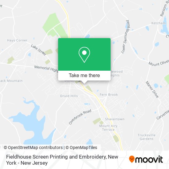 Fieldhouse Screen Printing and Embroidery map