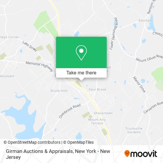 Girman Auctions & Appraisals map
