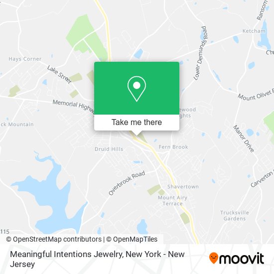 Meaningful Intentions Jewelry map