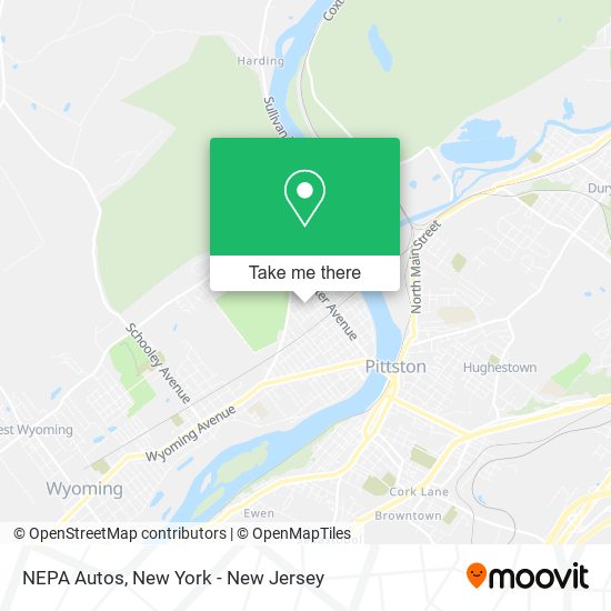 NEPA Autos map