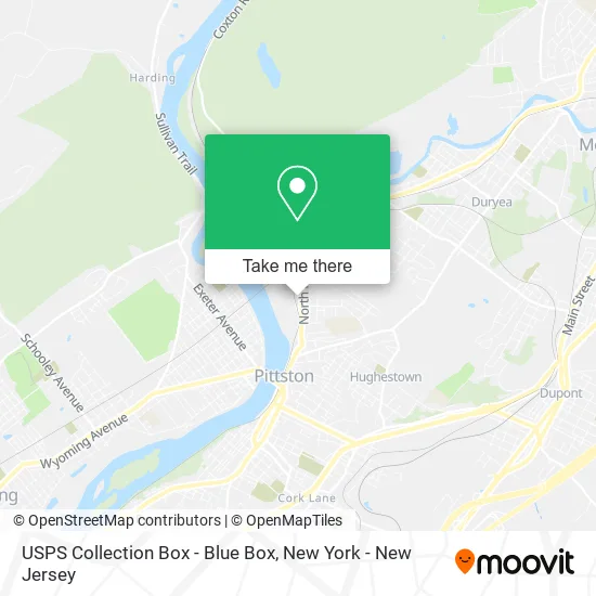 USPS Collection Box - Blue Box map