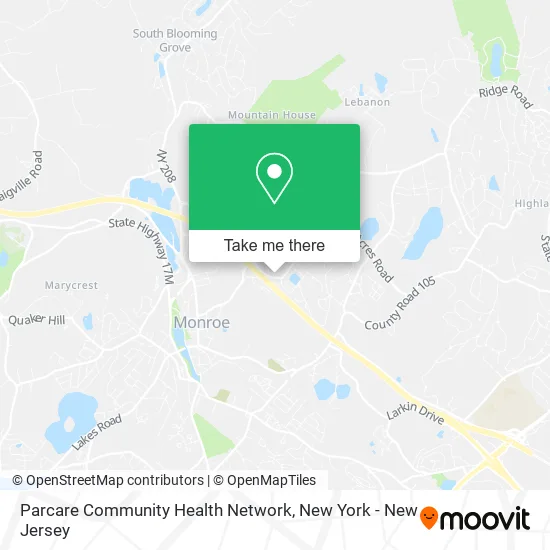 Parcare Community Health Network map