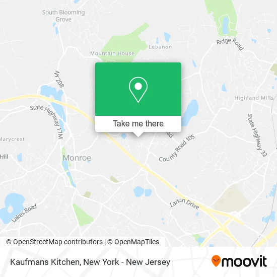 Kaufmans Kitchen map