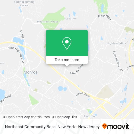 Northeast Community Bank map