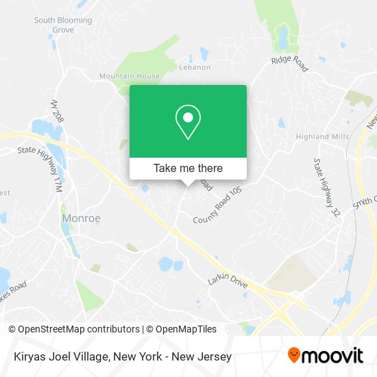 Kiryas Joel Village map