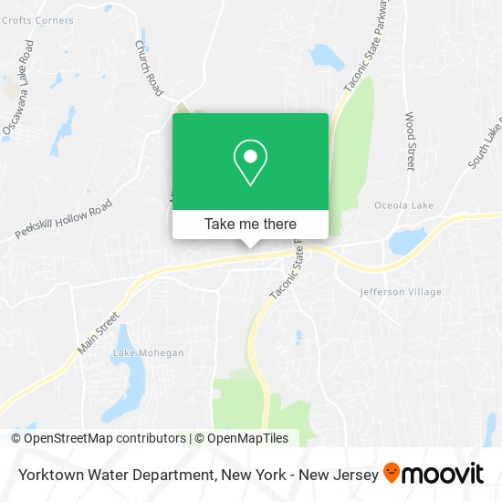 Yorktown Water Department map