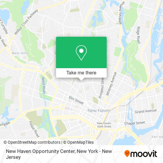 New Haven Opportunity Center map