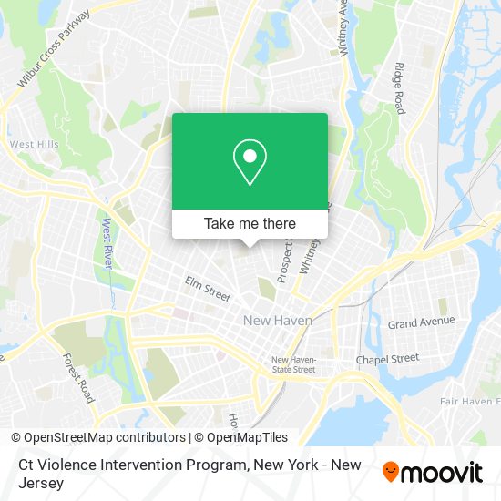 Ct Violence Intervention Program map