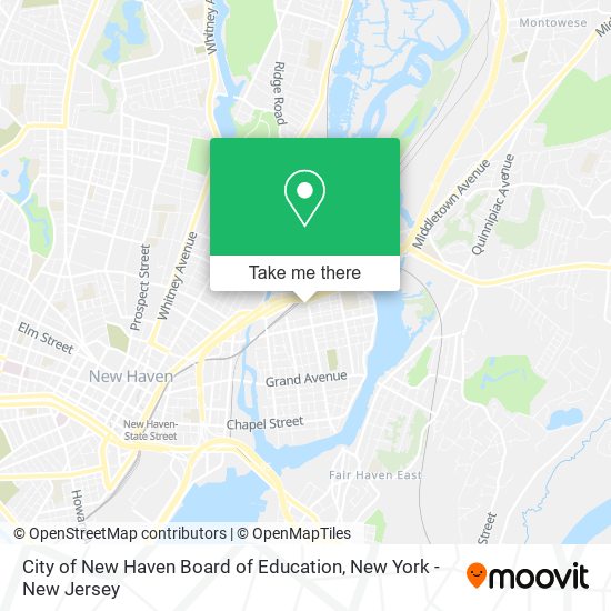 Mapa de City of New Haven Board of Education