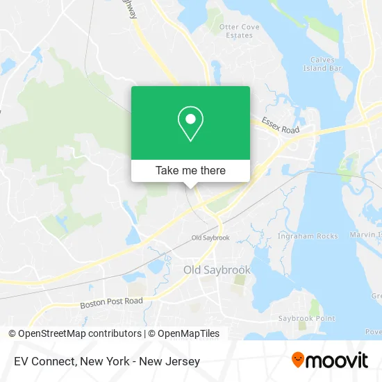 EV Connect map
