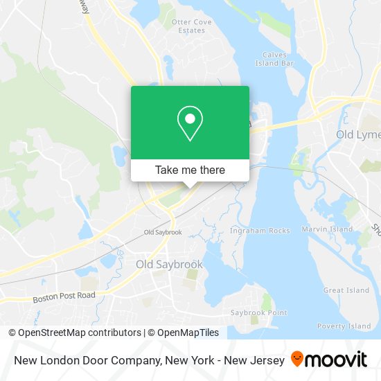 Mapa de New London Door Company