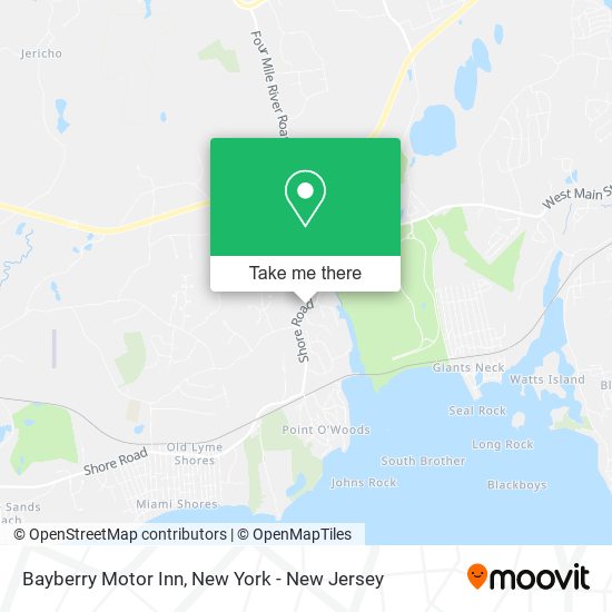 Mapa de Bayberry Motor Inn