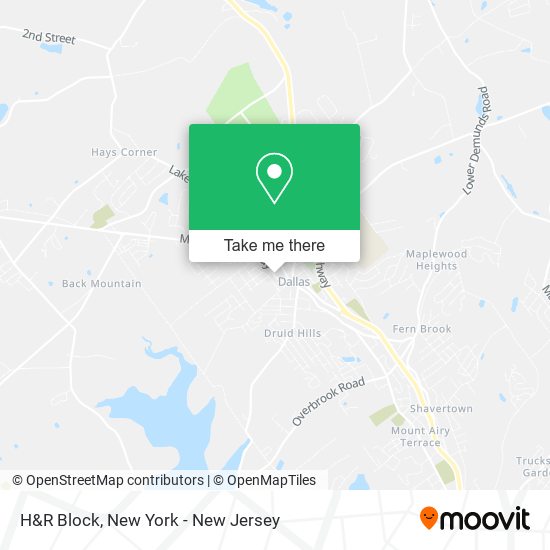 H&R Block map