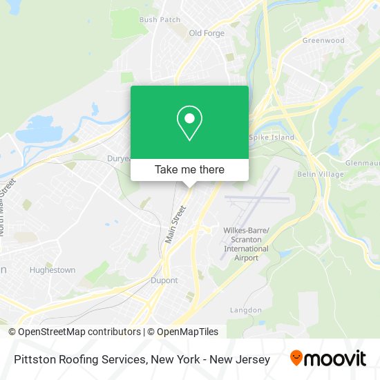 Mapa de Pittston Roofing Services