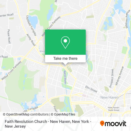 Faith Revolution Church - New Haven map