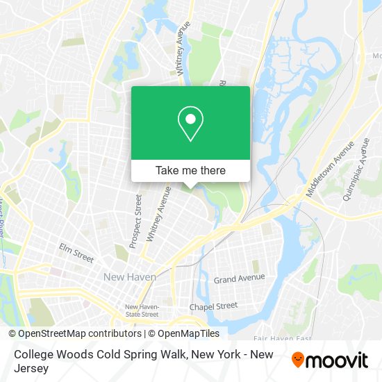 College Woods Cold Spring Walk map