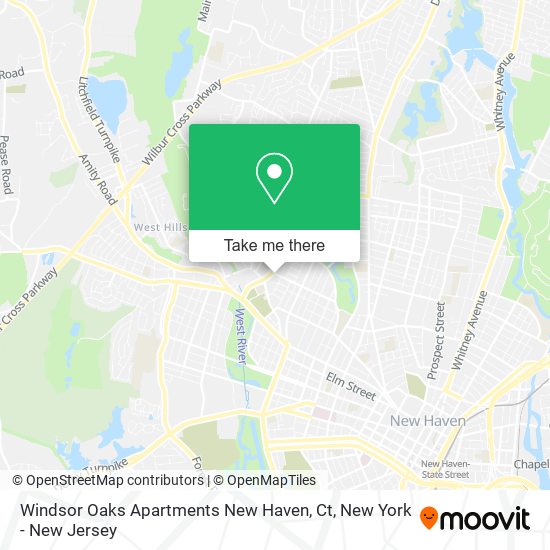 Windsor Oaks Apartments New Haven, Ct map