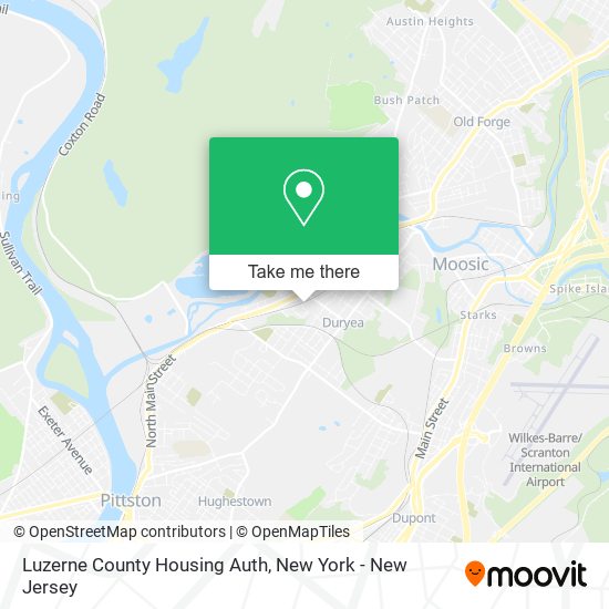 Mapa de Luzerne County Housing Auth