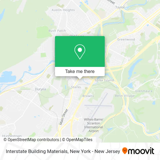 Interstate Building Materials map