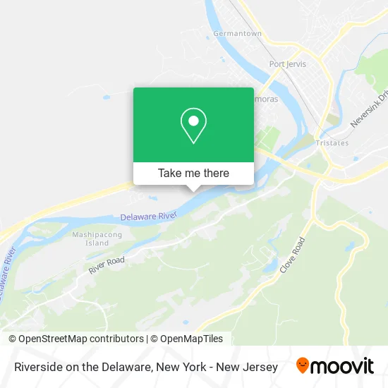 Riverside on the Delaware map
