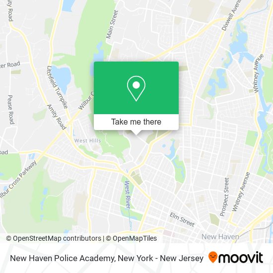 New Haven Police Academy map