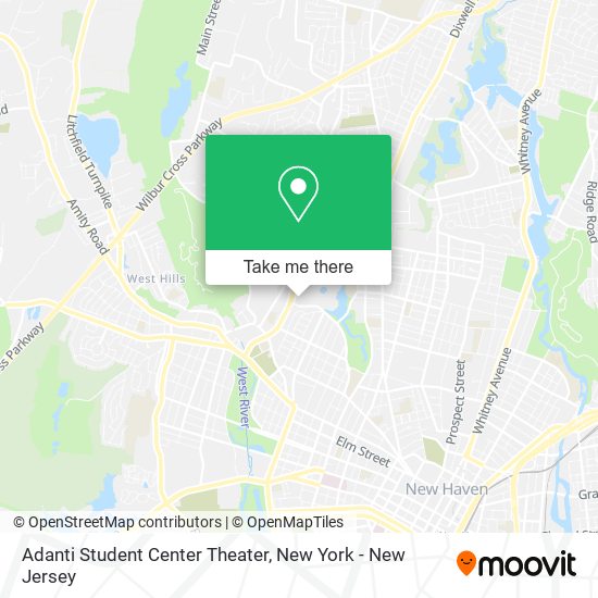 Adanti Student Center Theater map