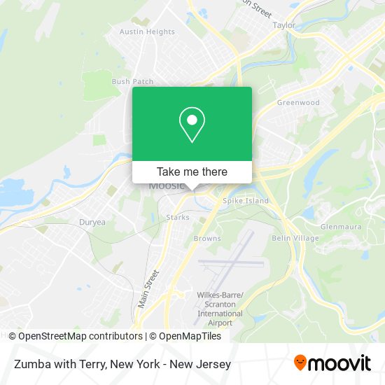 Zumba with Terry map