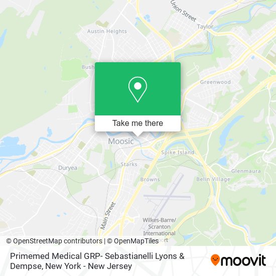 Primemed Medical GRP- Sebastianelli Lyons & Dempse map