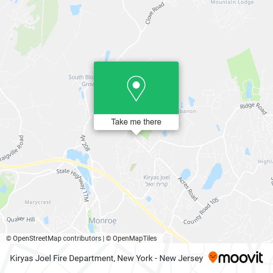 Mapa de Kiryas Joel Fire Department