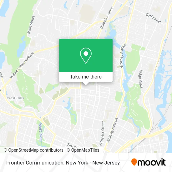 Frontier Communication map