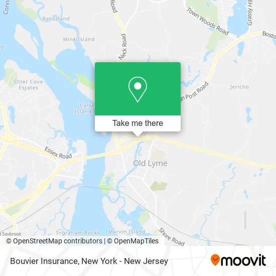 Bouvier Insurance map