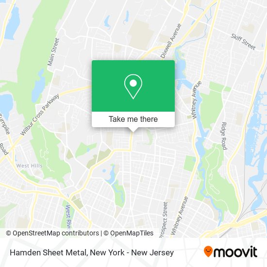 Mapa de Hamden Sheet Metal
