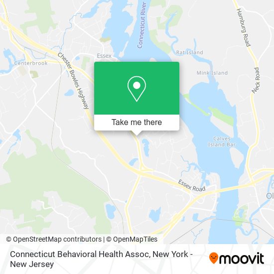 Connecticut Behavioral Health Assoc map