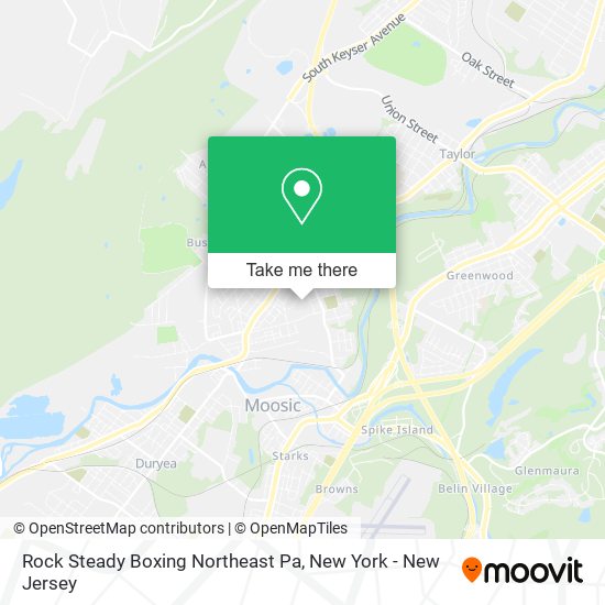 Mapa de Rock Steady Boxing Northeast Pa