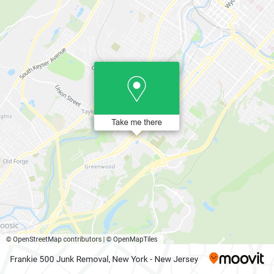Frankie 500 Junk Removal map